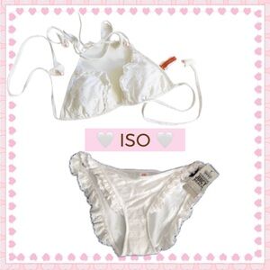 ISO - Juicy Couture White Eyelet Bikini & Bottoms